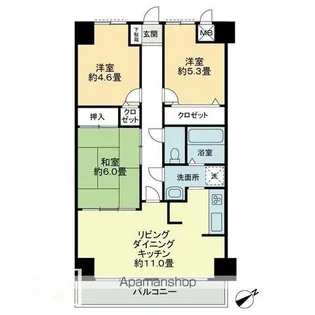 エスポワール辻【4階】の間取り