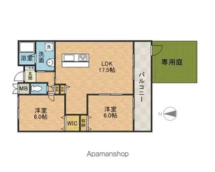 レクエルド藤【1階】の間取り