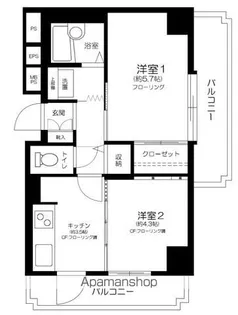 シャンボール高円寺駅前【6階】の間取り