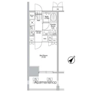 コンフォリア渋谷WEST【3階】の間取り