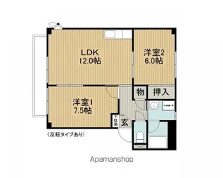 かりんⅠ【101号室】の間取り