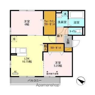 スカイハイムII【2階】の間取り