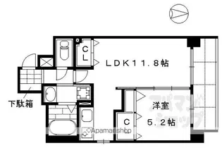 サンクチュアリ二条城II【302号室】の間取り