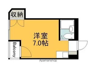 浜田ビル【402号室】の間取り
