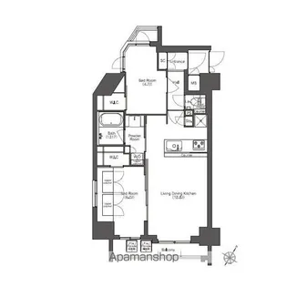 コンフォリア滝野川【2階】の間取り