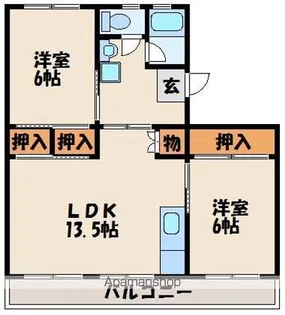 第一関ビル【406号室】の間取り