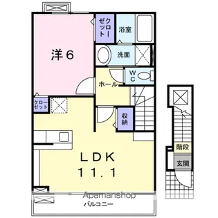サンリット ミヤハラ【2階】の間取り