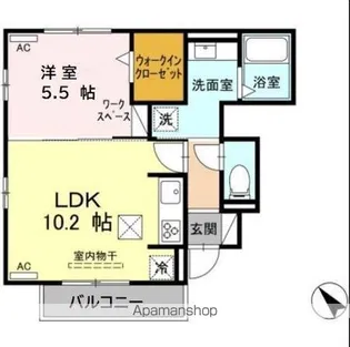 シダーコート彩【1階】の間取り