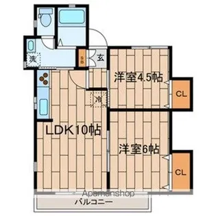 OASIS COURT【2階】の間取り