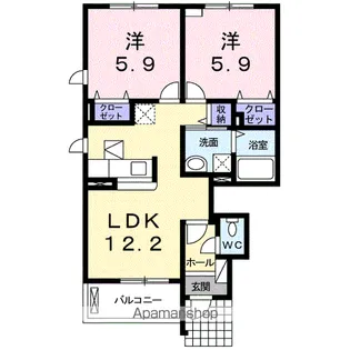 アナリーゼ【1階】の間取り