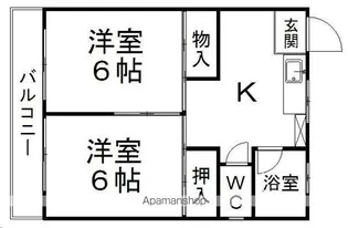 コーポ藤和【301号室】の間取り