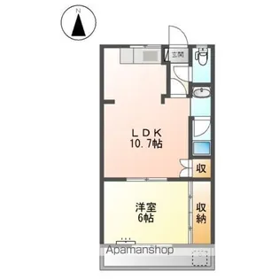 エポックハイムけんせいC【2階】の間取り