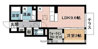 グレイスアベニュー北谷【1階】の間取り