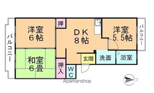 フローラルハイツ【103号室】の間取り