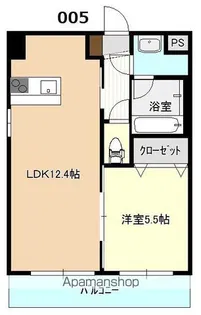 パルティール・ペルレ【5階】の間取り
