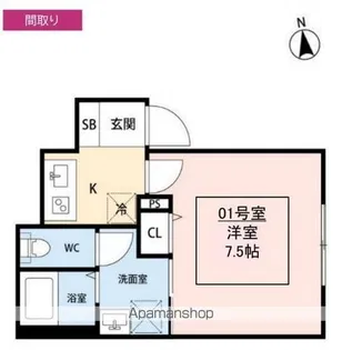 エラン海老名そよ風のフィオーレ【1階】の間取り