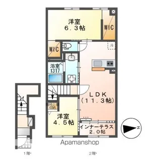 COLZA(コルザ)【2階】の間取り