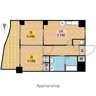 第3タジックビル【503号室】の間取り