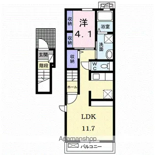 パリ6【2階】の間取り