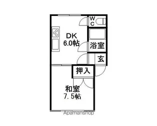 大川マンション【307号室】の間取り