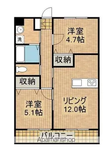 Kグランドシティ【1階】の間取り