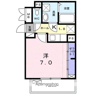 デザイア HR【2階】の間取り