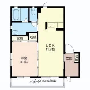 群馬県太田市飯田町【アパート】の間取り