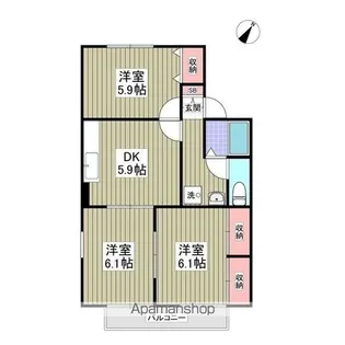 コープソフィアD【2階】の間取り