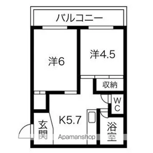 加納ARMS【3階】の間取り