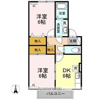 ウェンディハウス AB【2階】の間取り