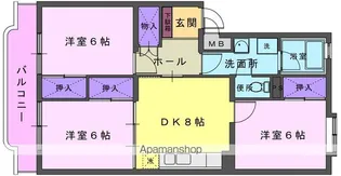 フェリーチェ北上【106号室】の間取り