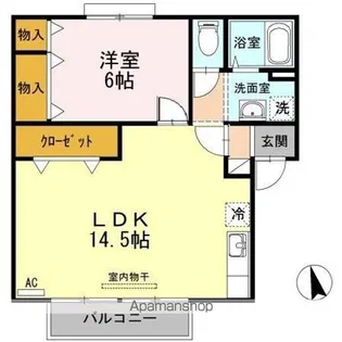 グリーンガーデン B棟【1階】の間取り