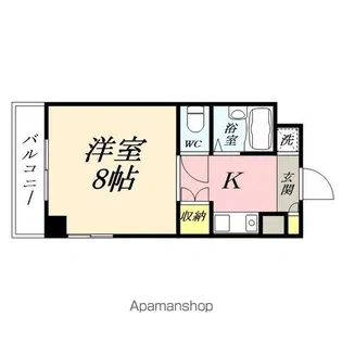 サンライト津島Ⅰ号館【426号室】の間取り