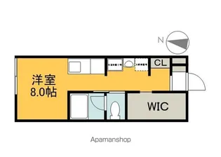 フェリシア地御前【204号室】の間取り
