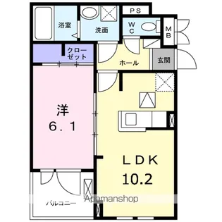 ラグナリーデン【1階】の間取り