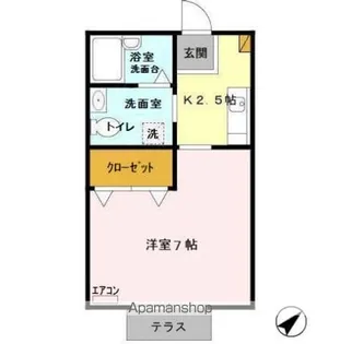 メゾンドノア【1階】の間取り