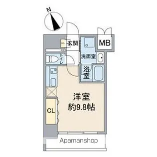 スカイコート松原【7階】の間取り