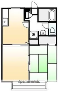 エーライン泉A・B【202号室号室】の間取り
