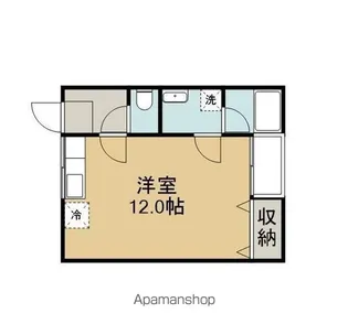 MハウスⅢ【205号室】の間取り