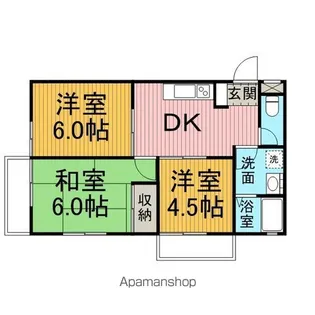 グッドリバー横山【1階】の間取り