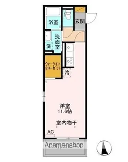 カスタリア B【2階】の間取り