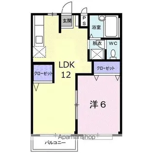 エルディムレイ【2階】の間取り