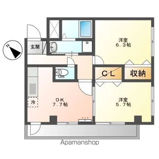 メイプルハウス【4階】の間取り