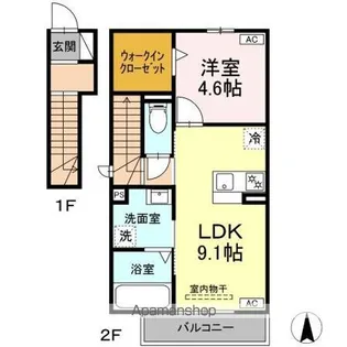 ポポラーレ【2階】の間取り