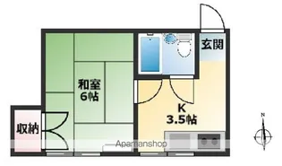 川島ハウス【2階】の間取り