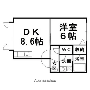 アイビス東陵【1階】の間取り