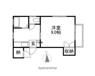 ハイツサザン【201号室】の間取り