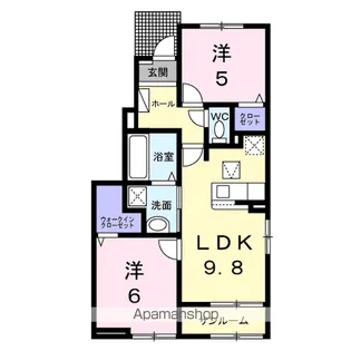 オアシス レジデンス【1階】の間取り