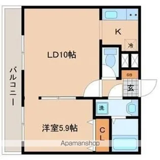 フェリチタ愛子Ⅰ【1階】の間取り