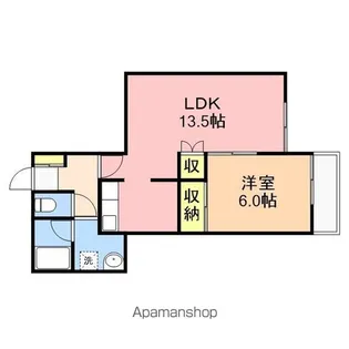 グランデハイツ【B102号室】の間取り